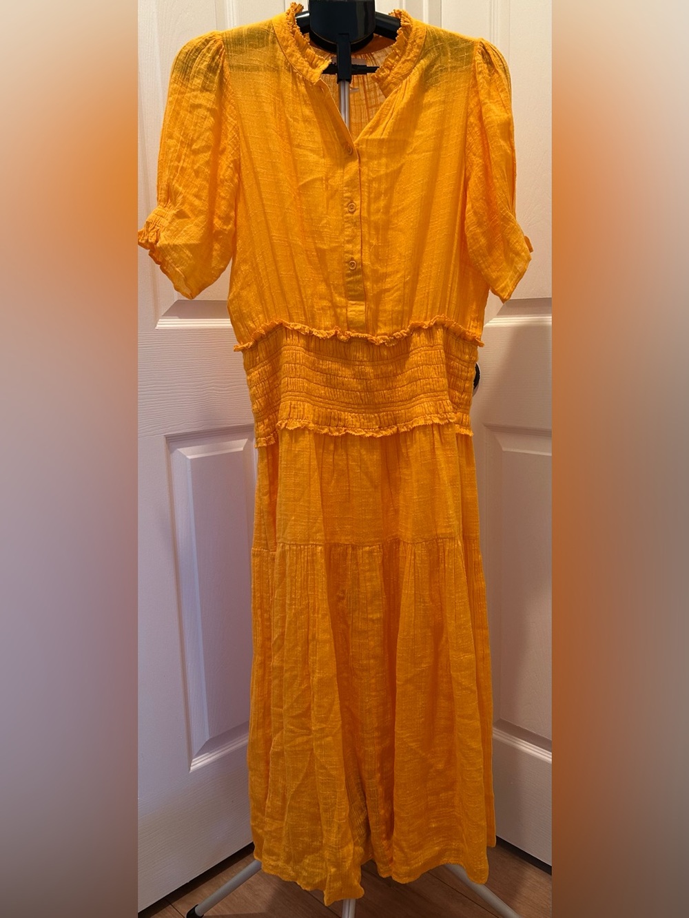 Apiece Apart Bright Orange Maxi Dress